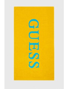 Guess Jeans F3GZ00 SG00P plážová osuška žlutá 180x100