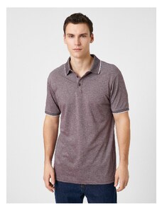 Koton Polo Neck T-Shirt Button Detailed Slim Fit