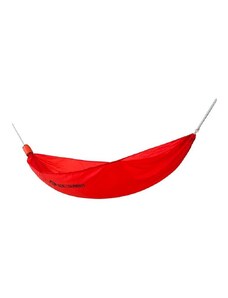 Houpací síť pro jednu osobu Sea To Summit Hammock Set Pro Single 300 x 150 cm červená barva, AHAMSET.S