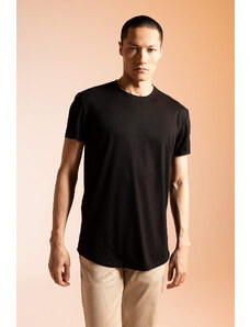 DEFACTO Long Muscle Fit Crew Neck T-Shirt