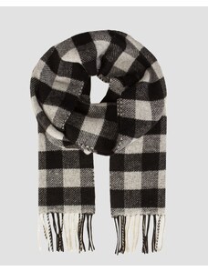 Vlněná šála WOOLRICH UNISEX WOOLEN BUFFALO SCARF