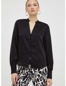 Košile Guess RITA dámská, černá barva, regular, W3BH75 WEX62
