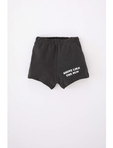 DEFACTO Baby Boy Regular Fit Slogan Printed Shorts