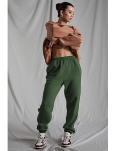 Madmext Women's Khaki Oversized Sweatpants With An Elastic Waist