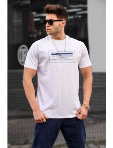 Madmext Men's White T-Shirt 5389