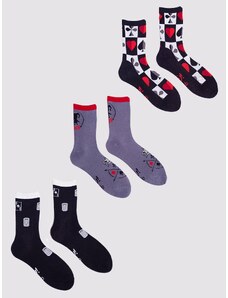 Yoclub Man's Men's Socks 3-Pack SKA-0071F-AA00-001