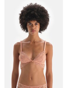 Dagi Salmon Soft Bra with Lace Piping Detail