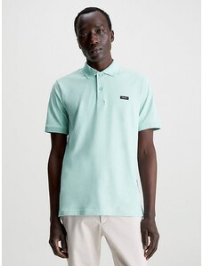 Calvin Klein pánské polo tričko - modré Barva: Modrá, Velikost: L