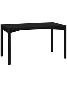 noo.ma Černý dubový jídelní stůl Yami 130 x 70 cm