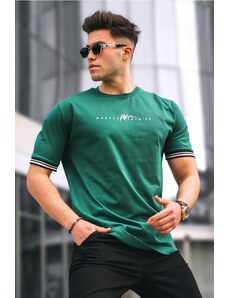 Madmext Dark Green Basic Men's T-Shirt