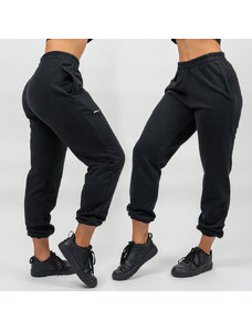 NEBBIA - Sportovní volné tepláky GYM TIME 281 (black)