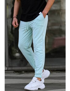 Madmext Mint Green Basic Men's Tracksuits With Elastic Legs 5494