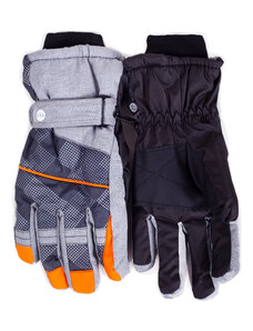 Yoclub Pánské zimní lyžařské rukavice REN-0278F-A150 Grey