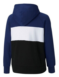 Dětská mikina Alpha Hoodie Jr 585892 12 černá/tm.modrá - Puma