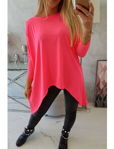 K-Fashion Oversize halenka růžová neonová