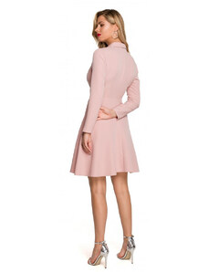 Skeater šaty s límečkem K138 růžové - Makover