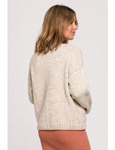 Dámský Cardigan BK074 Beige - BeWear