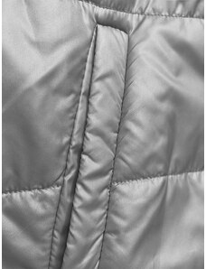 S'WEST Krátká šedá dámská bunda s kapucí (B8187-9)