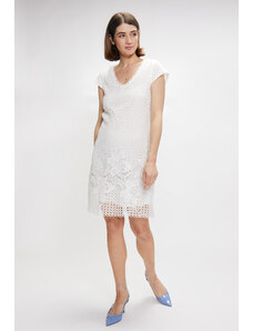 Šaty šaty s střihem Bílé model 18678202 - Monnari