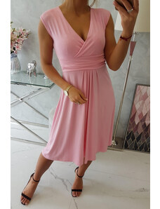 K-Fashion 8288 Šaty pudrově růžové