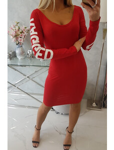 K-Fashion Otrhané červené šaty