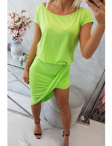 K-Fashion Zelené asymetrické šaty