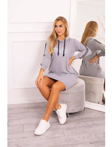 K-Fashion Šaty s reflexním potiskem šedé