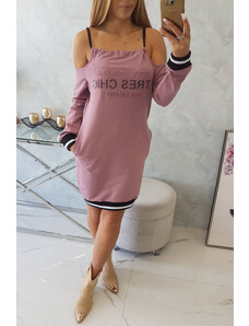K-Fashion Tres Chic tmavě růžové šaty