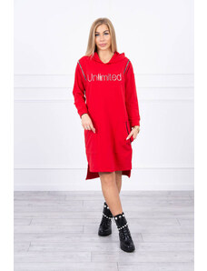 K-Fashion Neomezené červené šaty