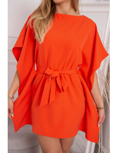 K-Fashion Oversize netopýří šaty oranžová