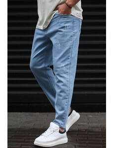 Madmext Ice Blue Standard Fit Men's Jeans 6375
