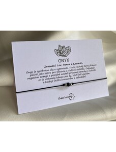 Krásné náramky Náramek simple - Onyx (přírodní kámen - 3mm)