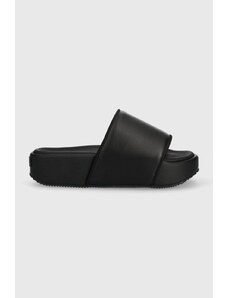 Kožené pantofle adidas Originals Y-3 Slide černá barva, FZ6403-black