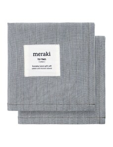Sada dvou šedých bavlněných utěrek Meraki Verum 75 x 55 cm