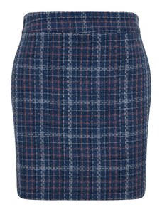 Trendyol Curve Blue Checkered Skirt