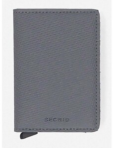 Peněženka Secrid šedá barva, peněženka Secrid Slimwallet Carbon SCA-COOL GREY