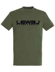 Tričko LEWEL Logo - khaki
