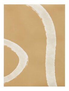 Žlutý abstraktní plakát Kave Home Emora 56 x 42 cm