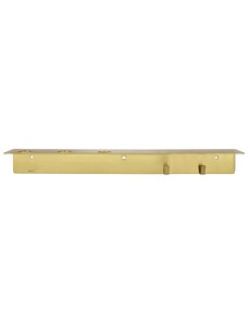 Zlatý kovový držák s háčky Meraki Supply 50 cm