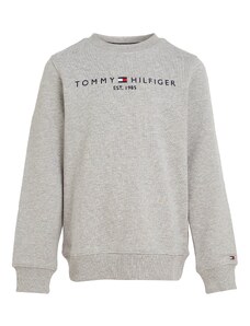 TOMMY HILFIGER Mikina noční modrá / šedý melír / červená / bílá