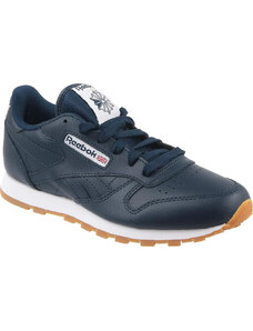 TMAVĚ MODRÉ DĚTSKÉ TENISKY REEBOK CLASSIC LEATHER Tmavě modrá