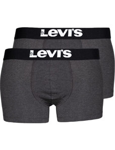 TMAVĚ ŠEDÁ SADA BOXEREK LEVI'S TRUNK 2 PAIRS BRIEFS