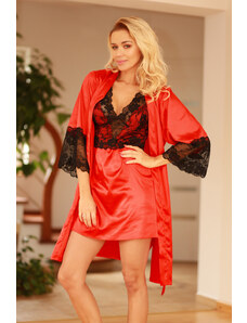 Kalimo Housecoat Marbella Red