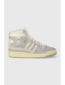 Kožené sneakers boty adidas Originals Forum 84 High šedá barva, IF2735
