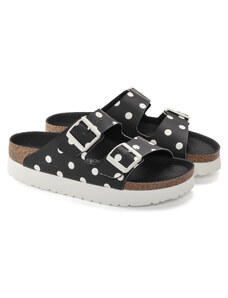 BIRKENSTOCK Arizona PAP Platform - Black white dots