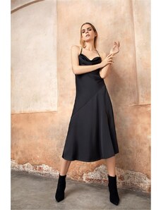 Firetrap Blackseal Cowl Neck Midi Dress