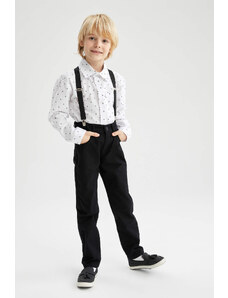 DEFACTO Boy Regular Fit Basic Five Pocket Gabardine Trousers