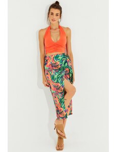 Cool & Sexy Women's Multi Wrapped Patterned Skirt
