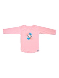 Babu Dívčí růžové tričko s dlouhým rukávem