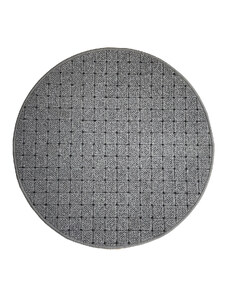 Vopi koberce AKCE: 100x100 (průměr) kruh cm Kusový koberec Udinese šedý kruh - 100x100 (průměr) kruh cm
